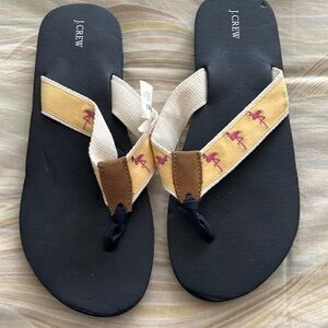J.Crew flamingo slides never worn size 12